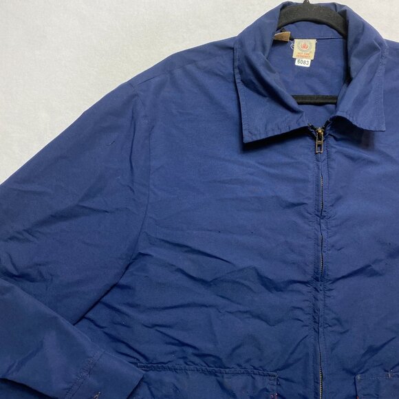 Vintage USPS Postal Service Jacket Men's 48 L 2XL Blue Full Zip Brookfield - Picture 7 of 13